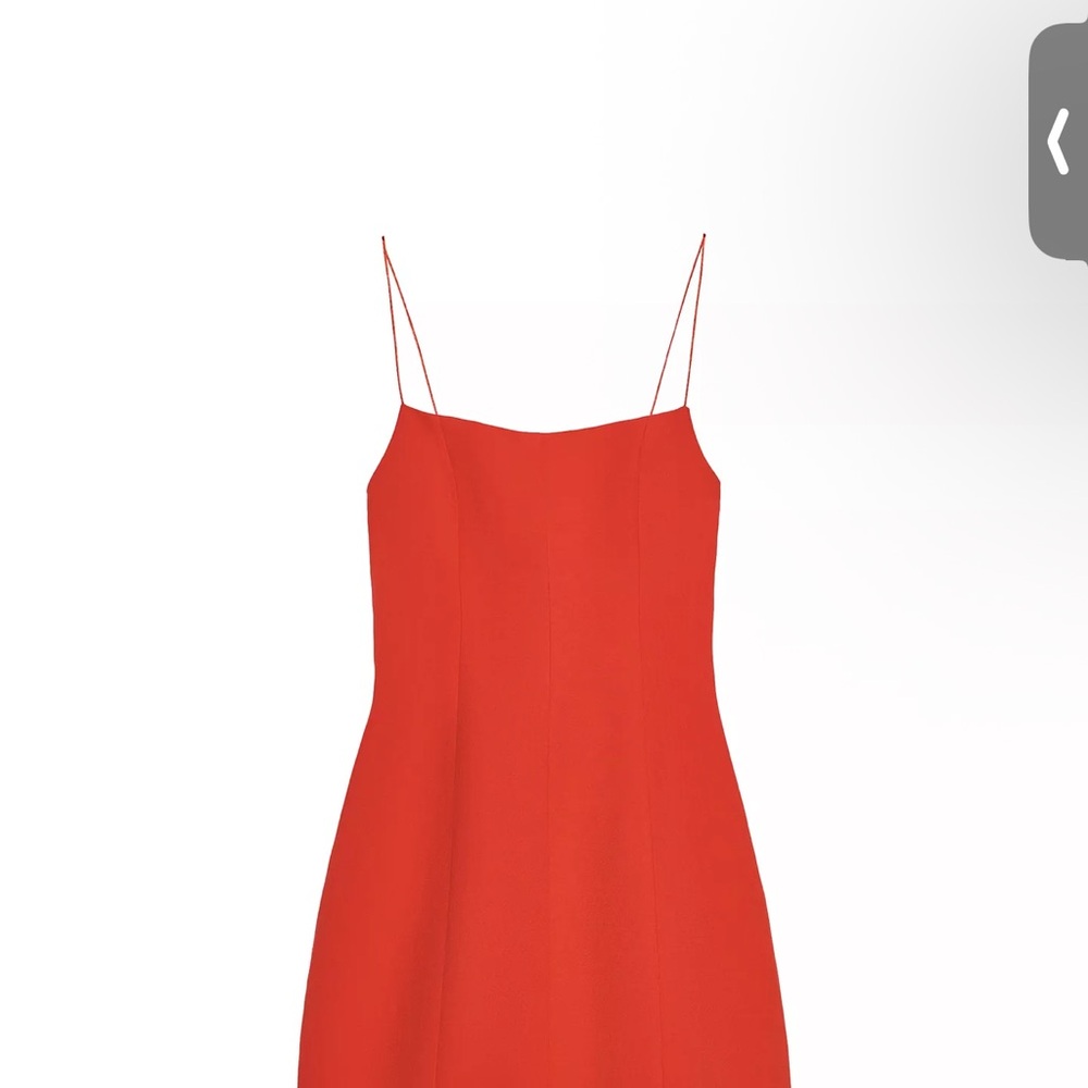 Zara Red Spaghetti-Strap Mini Dress